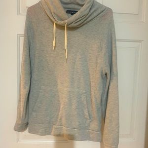 Grey drawstring sweatshirt